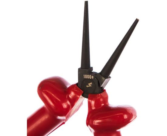 Круглогубцы Зубр "ЭКСПЕРТ" "ЭЛЕКТРИК" диэлектрические, высоковольтные до ~1000В, 160мм 2214-8-16_z02 – изображение 2