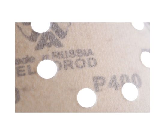 Диск шлифовальный KP14D (10 шт; 125 мм; P400; 8 отверстий; Velcro) БАЗ 960000141916 – изображение 2