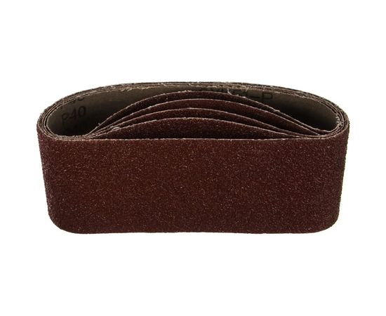 Лента шлифовальная бесконечная СТАНДАРТ на тканевой основе (5 шт; 75х457 мм; P40) для ЛШМ Зубр 35341-040 – изображение 2