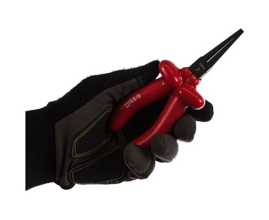 Круглогубцы Зубр "ЭКСПЕРТ" "ЭЛЕКТРИК" диэлектрические, высоковольтные до ~1000В, 160мм 2214-8-16_z02 – изображение 3