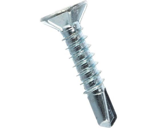 Оконный саморез Госкреп, белый, сверло 3,9х19 40 шт., подвес 1-0021740 – изображение 4