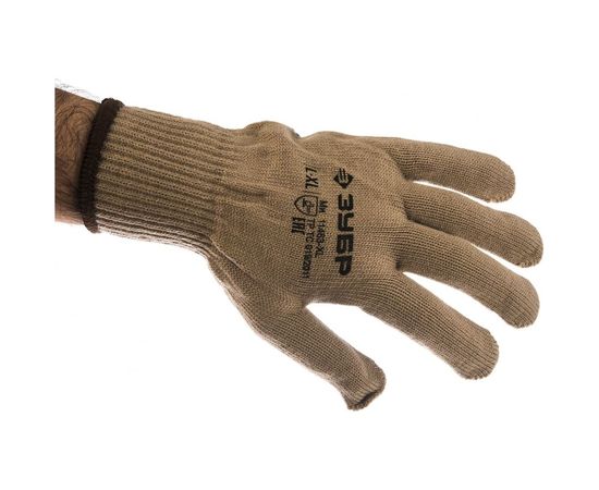 Утепленные, акриловые перчатки с защитой от скольжения Зубр ЭКСПЕРТ 10 класс, р.L-XL 11463-XL – изображение 2