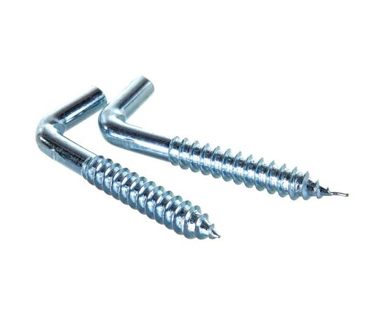 Крюк-шуруп ЕВРОПАРТНЕР L-обр. Zn d9,3хL85 мм 2 шт. 13 0644 2 – изображение 2