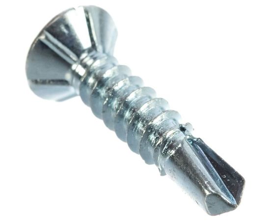 Оконный саморез Госкреп, белый, сверло 3,9х19 40 шт., подвес 1-0021740 – изображение 2