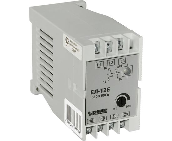 Реле контроля трехфазного напряжения Реле и Автоматика, ЕЛ-12Е 380В 50Гц A8222-77135242 
