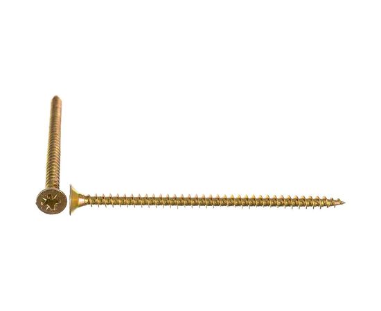 Шуруп Качественный КРЕПЕЖ желтый цинк 4,5x80, 80 шт. 0300493 КЧ 