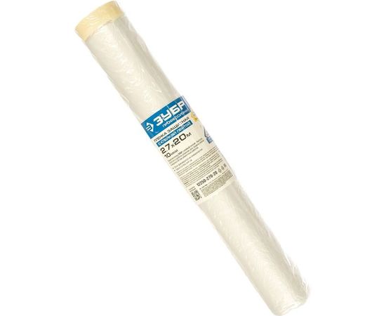 Защитная пленка с клейкой лентой Зубр ПРОФЕССИОНАЛ HDPE 10мкм 2,7х20м 12250-270-20 