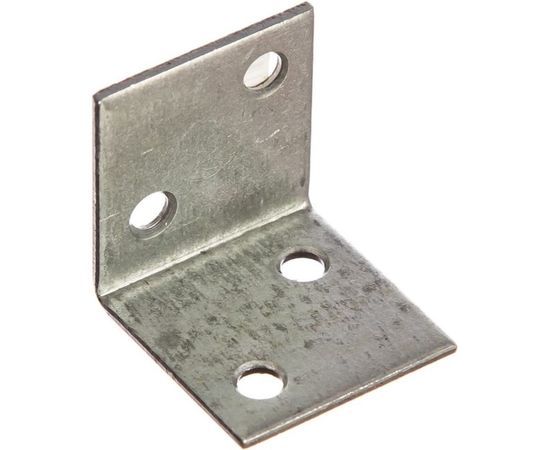 Мебельный широкий уголок ЗУБР УМШ-1.5 25х25х25 х 1.5мм белый цинк 31034-25 