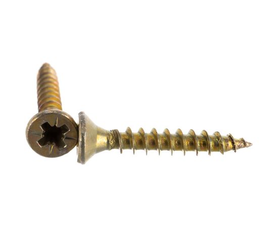 Универсальные шурупы Профикреп жёлтый цинк 4,0х25 200 шт 111211 