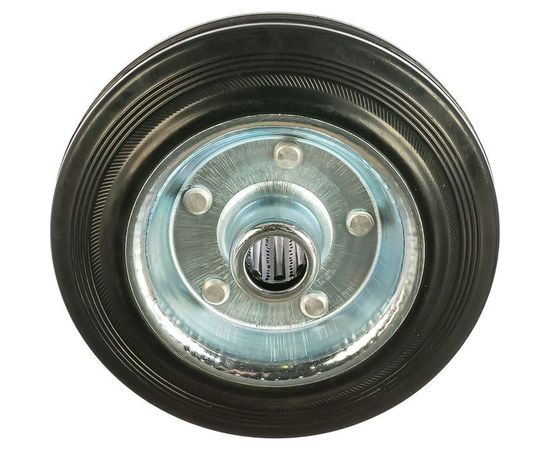 Колесо (160 мм; г/п 145 кг; резина/металл; игольчатый подшипник) ЗУБР 30936-160 