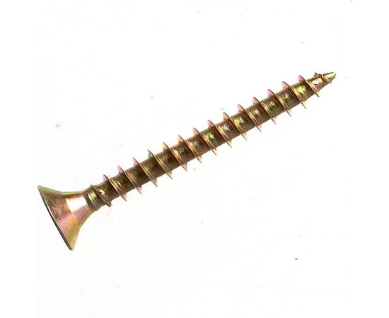 Шуруп Качественный КРЕПЕЖ желтый цинк 4,5x40, 120 шт. 0300483 КЧ 