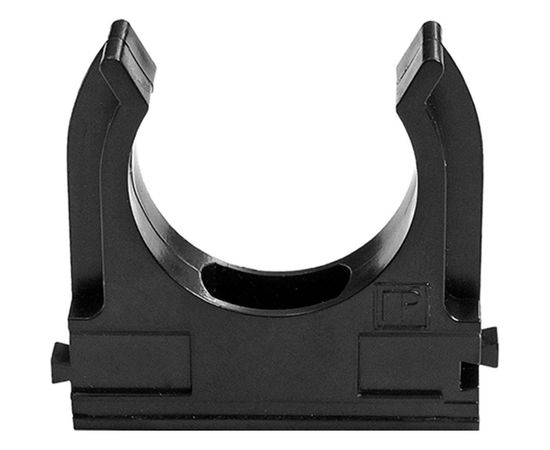 Крепеж-клипса для труб Промрукав полистирол черная д25 PR.02725ч 