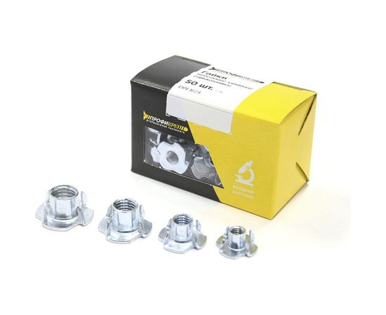 Врезные гайки по дереву с усом Профикреп М6 50 шт 111168 – изображение 2