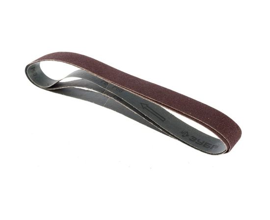 Лента шлифовальная универсальная бесконечная для ЗШС-330 (25х762 мм; Р60; 3 шт.) Зубр 35547-060 – изображение 4