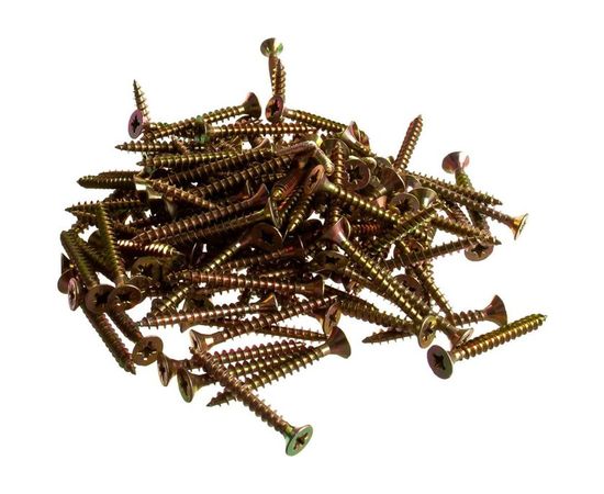 Шуруп Качественный КРЕПЕЖ желтый цинк 4,5x40, 120 шт. 0300483 КЧ – изображение 5