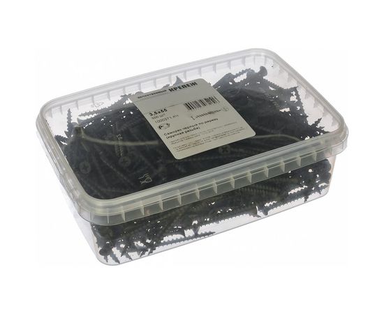 Саморез Качественный Крепеж 3,5х55 потай, крупная резьба, оксид 500 шт 1000371 КЧ – изображение 2