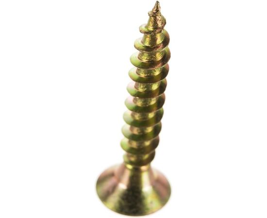 Шуруп Качественный КРЕПЕЖ желтый цинк 5.0x30, 150 шт. 0300497 КЧ – изображение 5