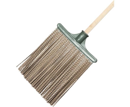 Синтетическая метла ЛАЙМА EXPERT №3 с черенком, еврорезьба, 25х22x120 см 600385 – изображение 2