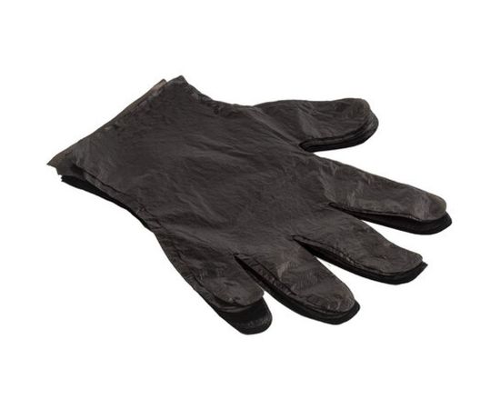 Полиэтиленовые перчатки ЛАЙМА, комплект 50 пар, черные, размер M, 8 микрон, 606881 – изображение 7