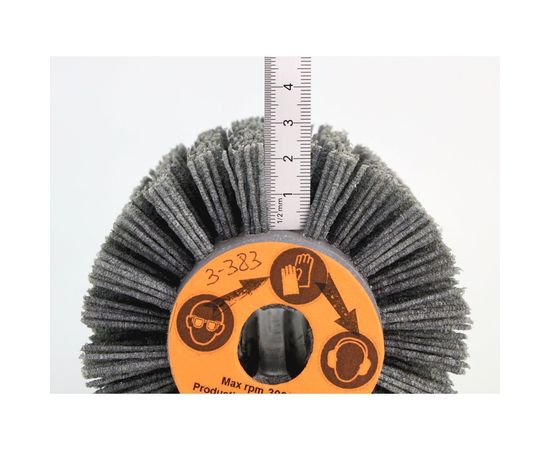 Щетка (110х100х19 мм; +4 паза; P60; полимерный ворс) ОСБОРН 3-383 FEL110100P60PGR – изображение 3