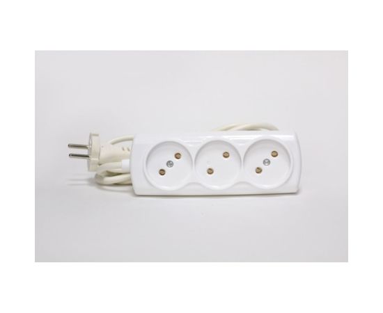 Удлинитель Радист ЭКОНОМ Р16-010 6А 3 гнезда 2*0,75 5м Белый 564 – изображение 3