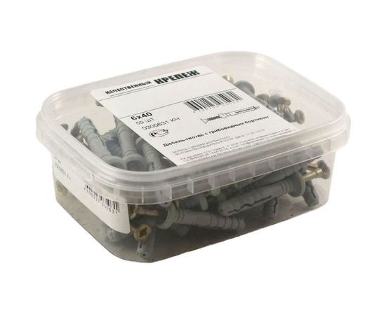 Дюбель-гвоздь с грибовидным бортиком Качественный Крепеж 6х40 50 шт 0300631 КЧ – изображение 2