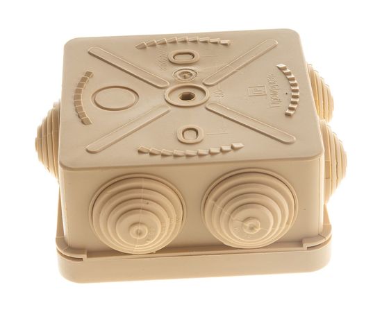 Распределительная коробка Промрукав для о/п безгалогенная HF сосна 80х80х40 40-0210-1001 – изображение 2