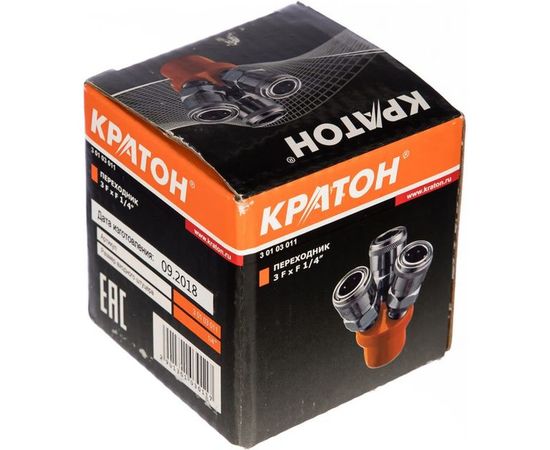 Переходник 3 FхF 1/4 Кратон 3 01 03 011 – изображение 2