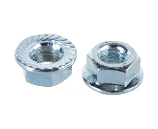 Шестигранные гайки с фланцем Профикреп 6923 Zn, пакет, М8 4 шт 113001 – изображение 2