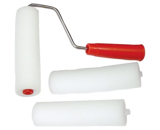 Валик СИБРТЕХ ПОРОЛОН с ручкой + 2 шубки 80445 