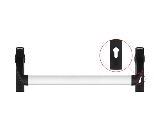 Нажимная ручка-штанга для антипаники Fuaro 1300А врезной к замку FL-0433 ANTI-PANIC 41405 