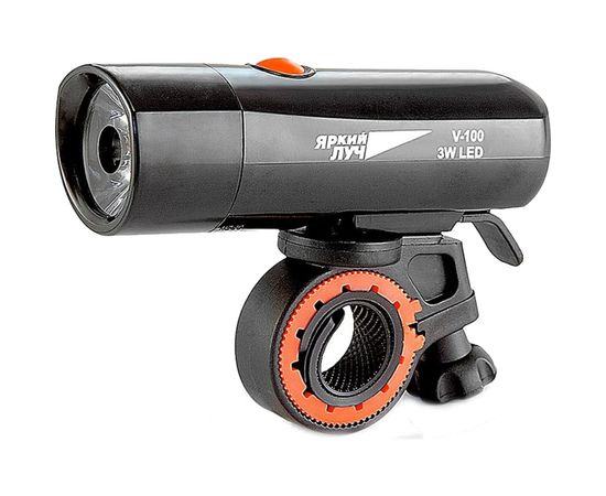 Велосипедный фонарь ЯРКИЙ ЛУЧ V-100 LED 3W, 3 режима, 4xAAA 4606400615422 