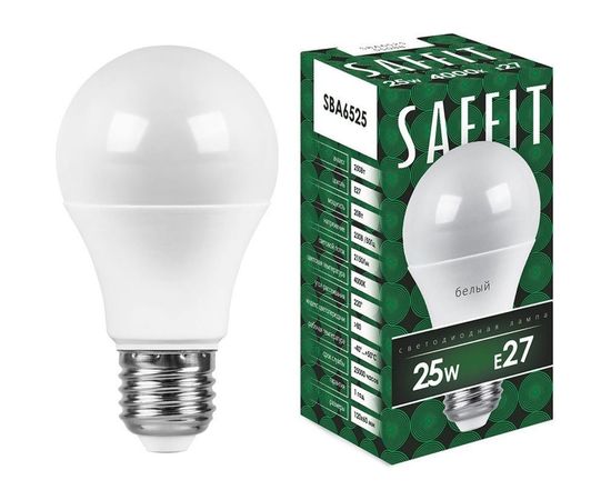 Светодиодная лампа SAFFIT 25W 230V E27 4000K, SBA6525 55088 