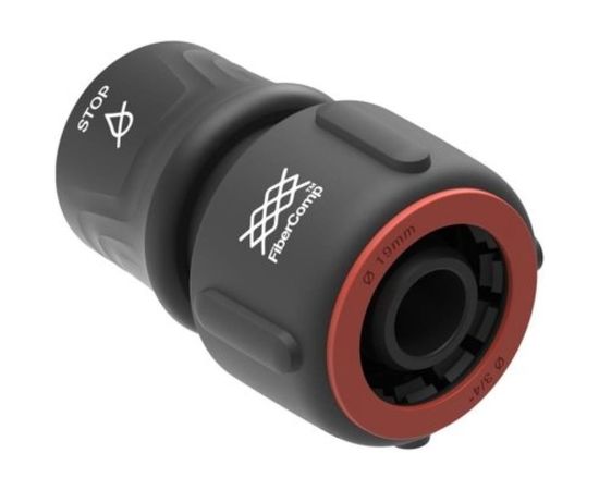 Коннектор FiberComp для шланга 3/4 c автостопом Fiskars 1054790:1105 