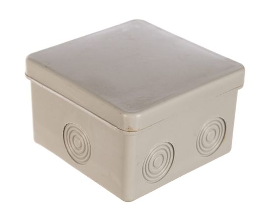 Распаячная коробка ЭРА открытой установки КОР 80х80х50мм без гермовводов 7 вх. IP54 Б0037442 