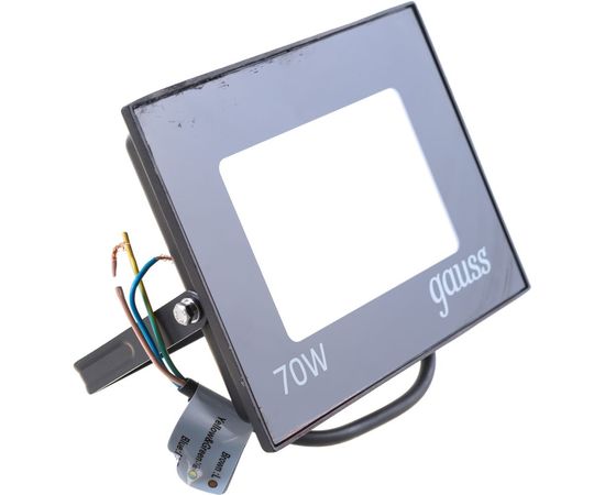 Светодиодный прожектор Gauss Elementary 70W 4370lm IP65 6500К черный ПРОМО 613100370P – изображение 4