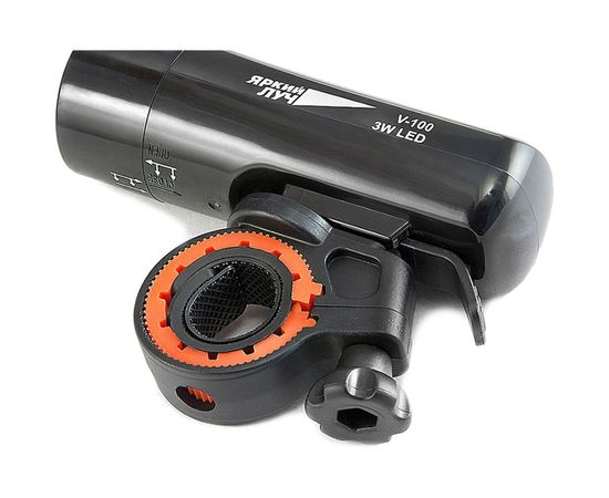 Велосипедный фонарь ЯРКИЙ ЛУЧ V-100 LED 3W, 3 режима, 4xAAA 4606400615422 – изображение 7