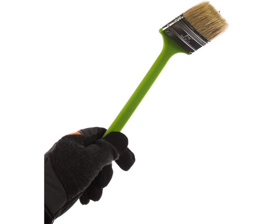 Радиаторная кисть, 63 мм натуральная щетина, пластиковая ручка СИБРТЕХ 83858 – изображение 2