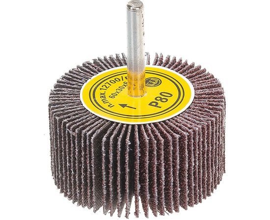 Круг шлифовальный лепестковый на шпильке (60х30х6 мм; P80) Русский Мастер РМ-53319 – изображение 4