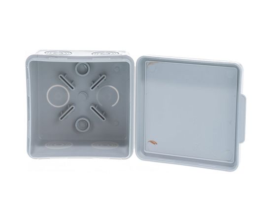 Распаячная коробка ЭРА открытой установки КОР 80х80х50мм без гермовводов 7 вх. IP54 Б0037442 – изображение 3