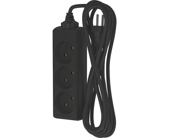Сетевой удлинитель ФОТОН 10-53, 5м, 3 розетки, 10А, черный 22720 – изображение 2