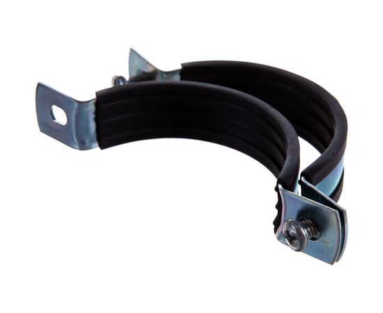 Металлический сантехнический хомут для труб со шпилькой и дюбелем СВК 73-80, 2 1/2 дюйма, гайка М8 SVK-F065М8 – изображение 4