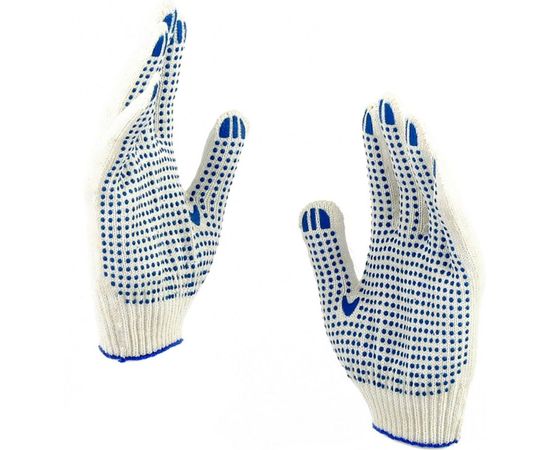 Перчатки Россия х/б, ПВХ-покрытие "Точка", 10 класс, стикер Россия 67702 – изображение 4