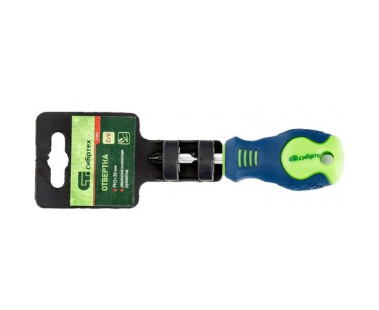 Отвертка, PH2 х 38 мм, CrV, 2-х компонентная рукоятка СИБРТЕХ 11831 – изображение 2