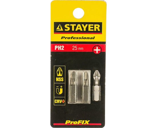 Бита (2 шт; 25 мм) PH 2 Stayer 26201-2-25-02 – изображение 3