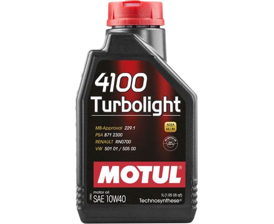 Моторное масло 4100 Turbolight 10W40 1 л MOTUL 108644 
