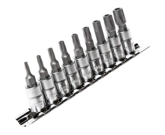 Набор 5-гранных насадок TORX 1/4", TS10H-TS50H, 9 шт. JTC 3303 