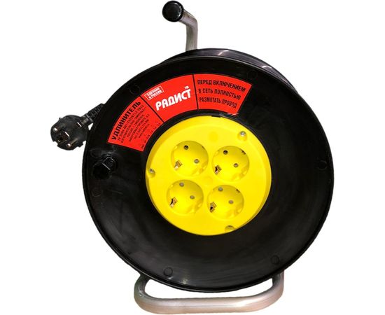 Удлинитель Радист, РБК16 катушка 4 гнезда 10А ПВС 2x0,75 50м 2628 