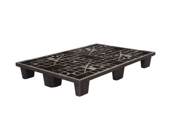 Паллет Тара.ру п/п, 1200x800х160, перфорированный, вкладываемый, на 9-х ножках, черный 12748 