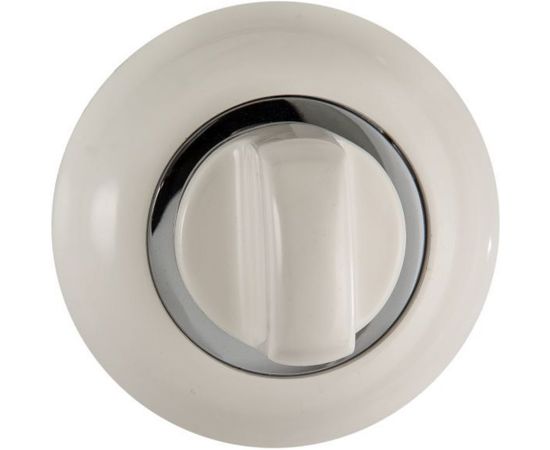 Завертка к ручкам РЕНЦ BIG белый / хром блестящий INBK 08 W/CP 